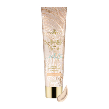 essence Shimmer Like A Coralista Bronzing Shimmer Cream Face & Body 010 Aloha, Sea Shells 120ml